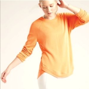 Athleta Serene Mindset Sweatshirt Orange Small